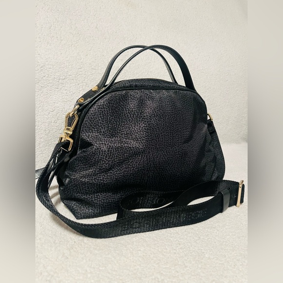 Borbonese Redwall Black Crossbody Bag - Picture 6 of 15